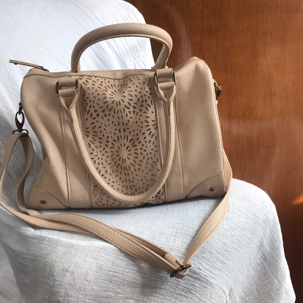 Large purse with handles and strap